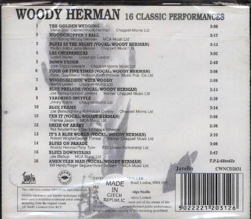 Woody Herman - 16 Classic Performances - Click Image to Close